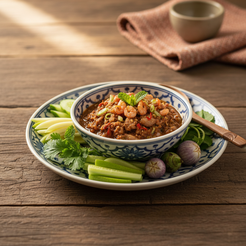 Ảnh món Tương chấm thuyền Nam phrik long ruea