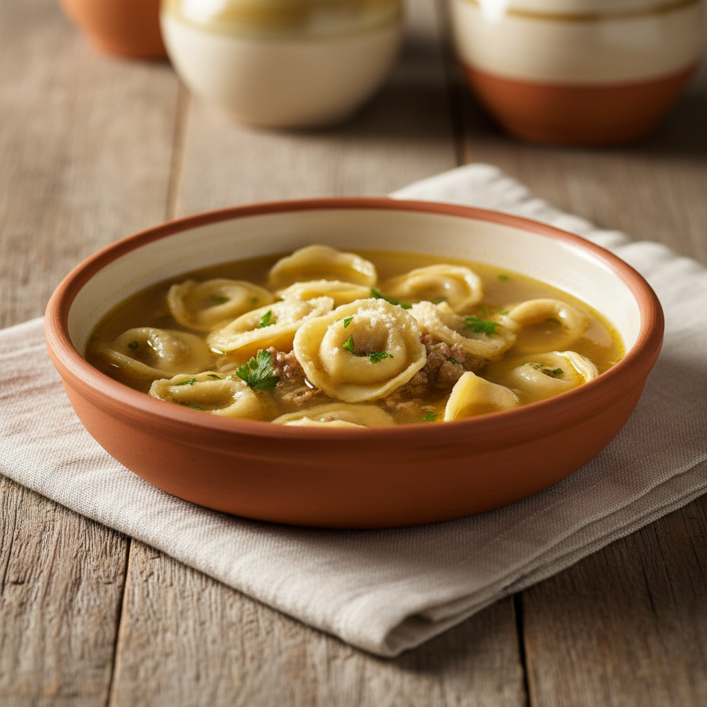 Ảnh món Pasta nhân trong nước dùng Cappelletti