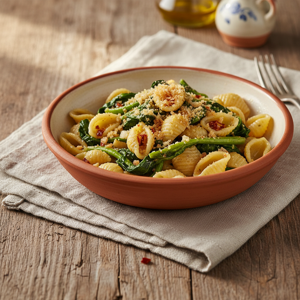 Ảnh món Mì orecchiette cải rapa