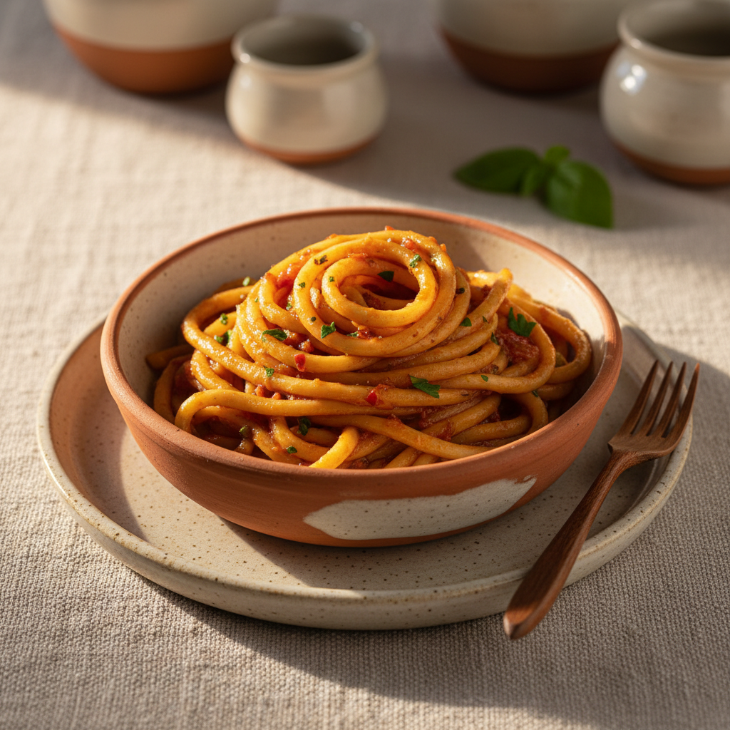 Ảnh món Mì pici sốt tỏi Toscana