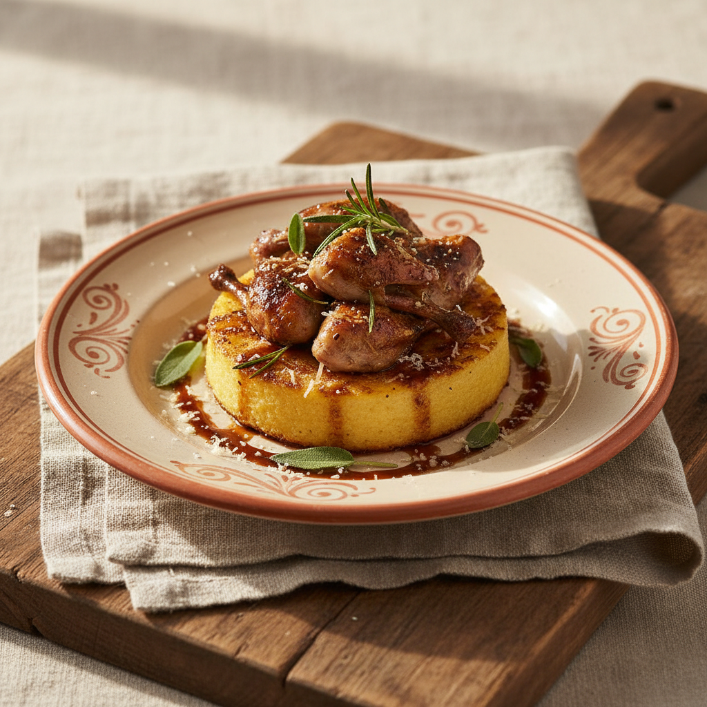 Ảnh món Polenta chim quay Bergamo