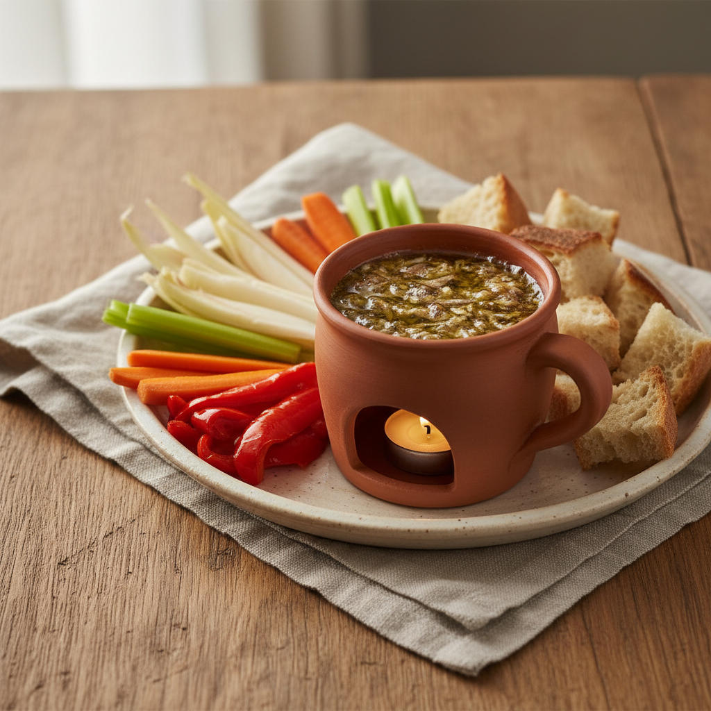 Ảnh món Sốt tỏi cá cơm Bagna cauda