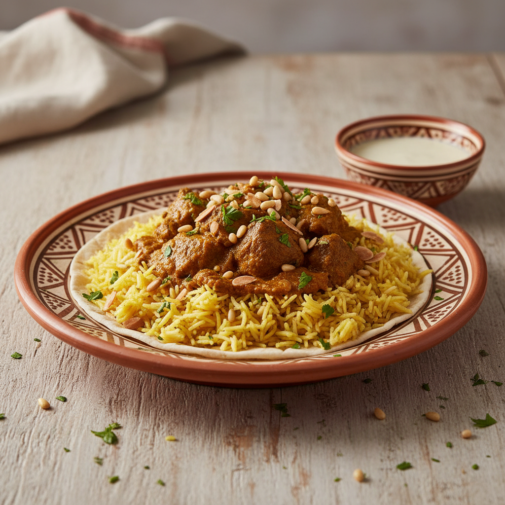 Ảnh món Cơm cừu sốt sữa chua Mansaf