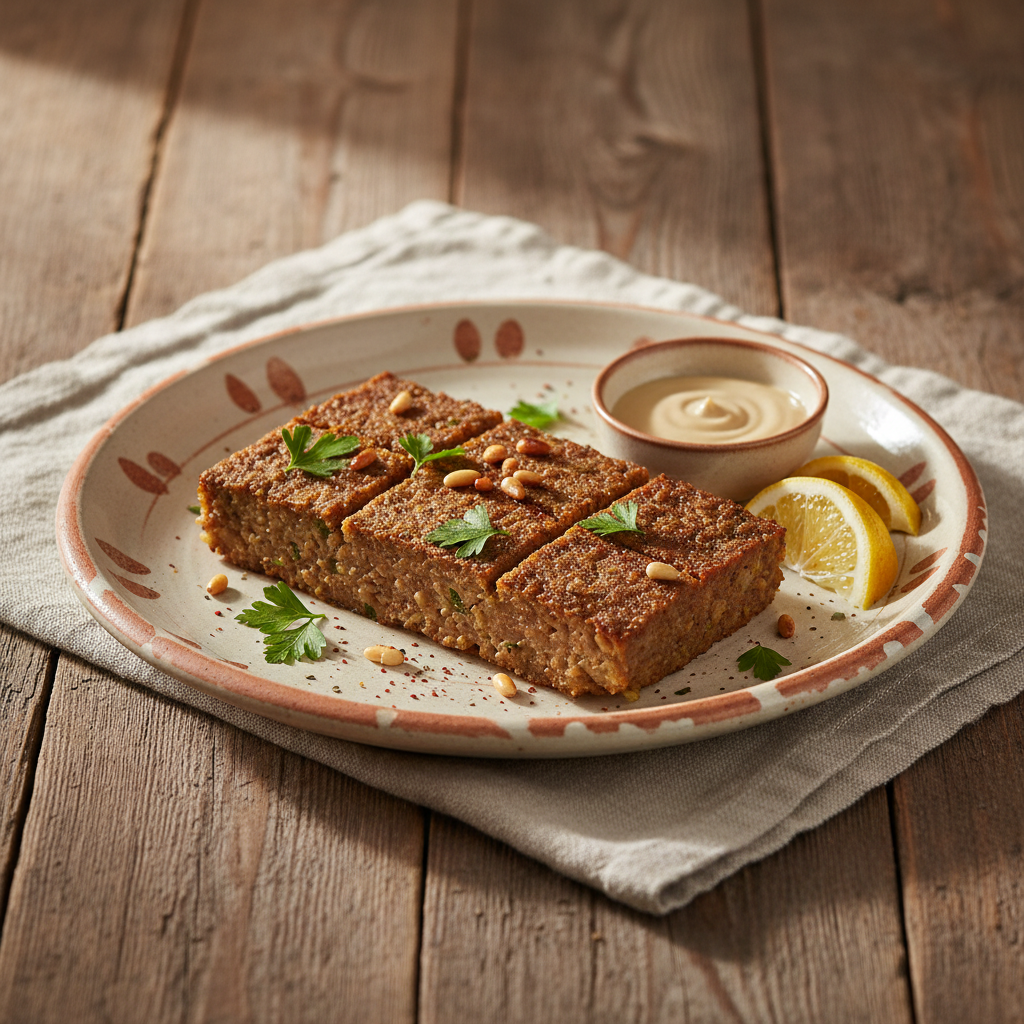 Ảnh món Kibbeh nướng khay