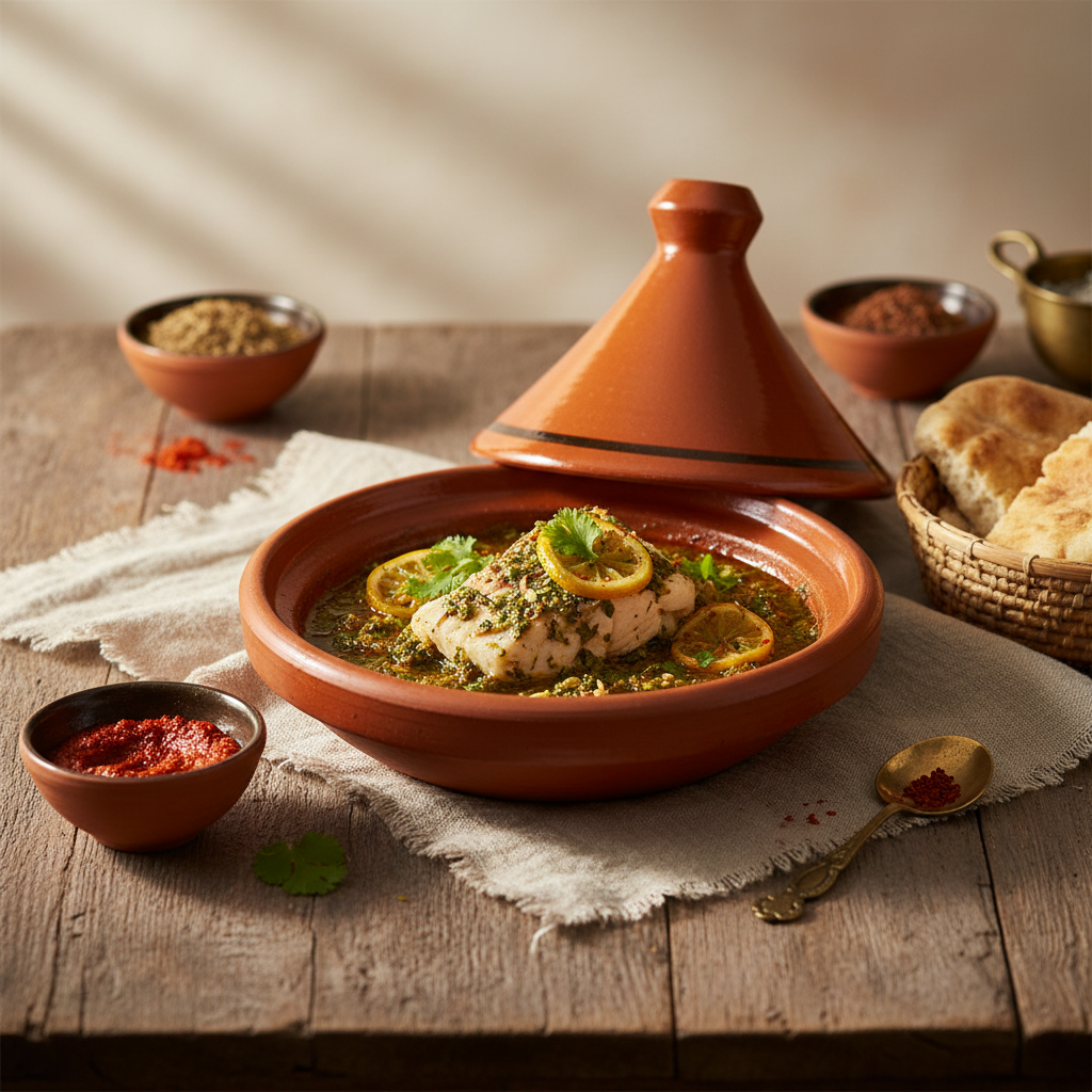 Ảnh món Tagine cá sốt chermoula