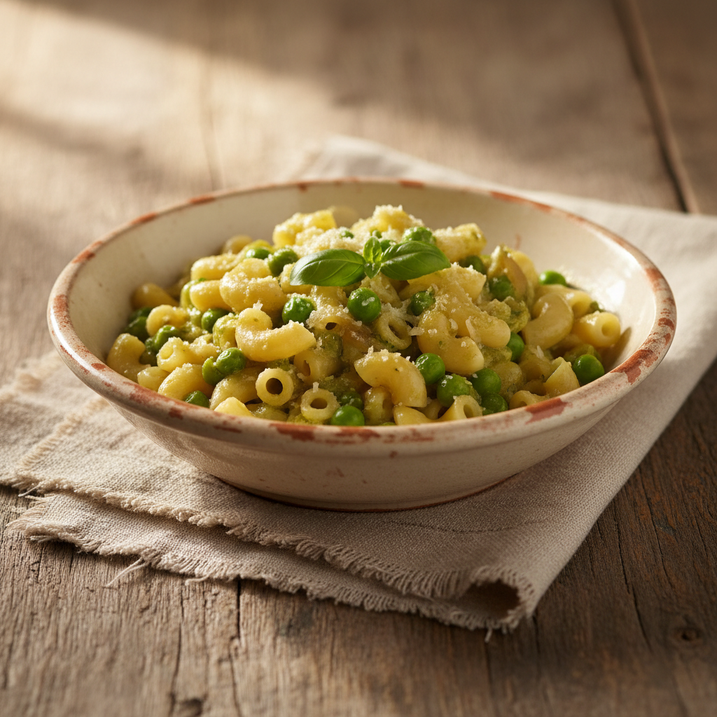 Ảnh món Mì đậu Hà Lan Pasta e piselli