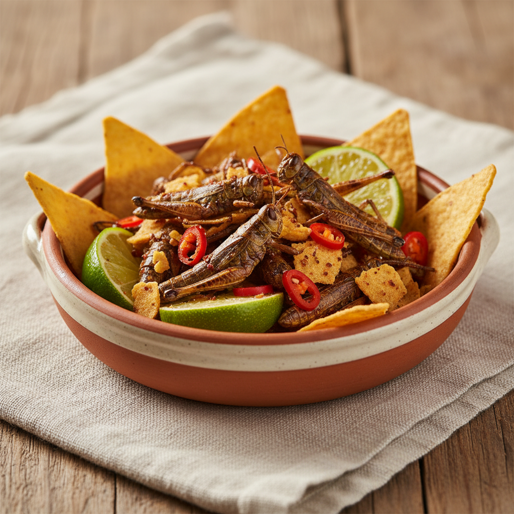 Ảnh món Cào cào rang chanh ớt Chapulines