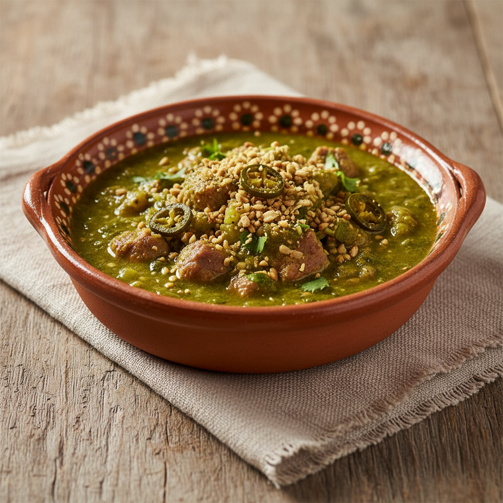 Ảnh món Mole xanh hạt bí Mole verde