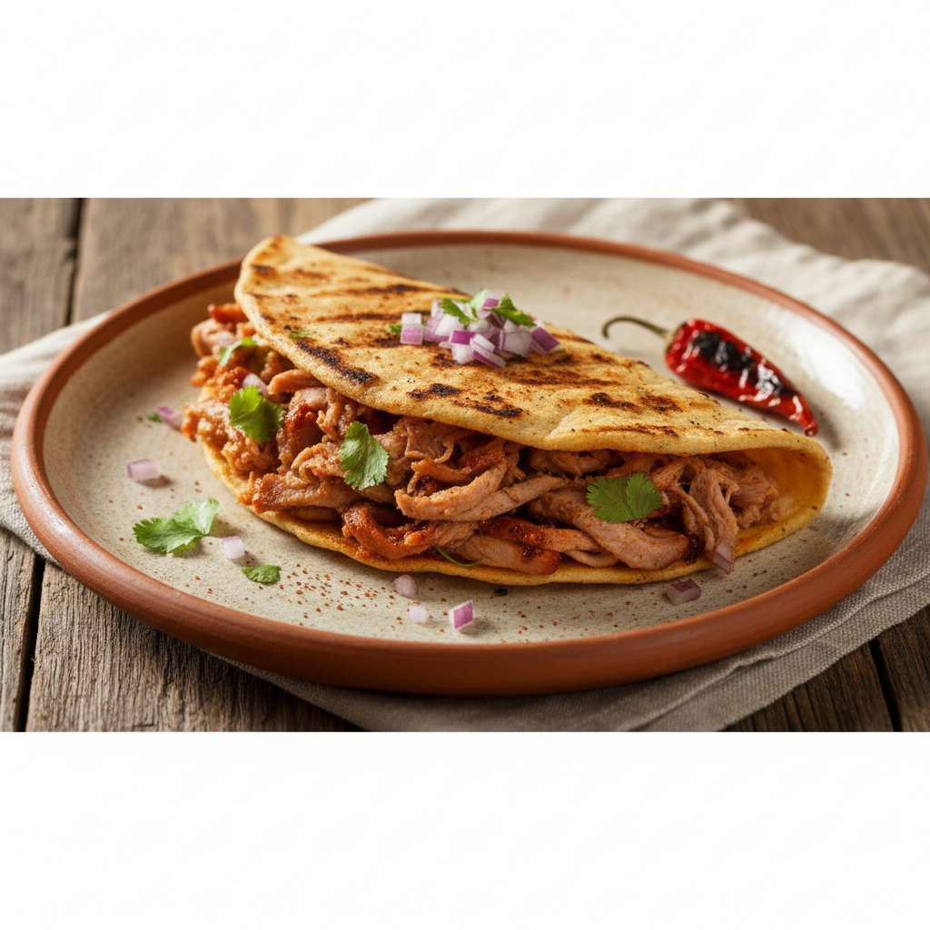 Ảnh món Taco thịt heo nướng trục Al pastor