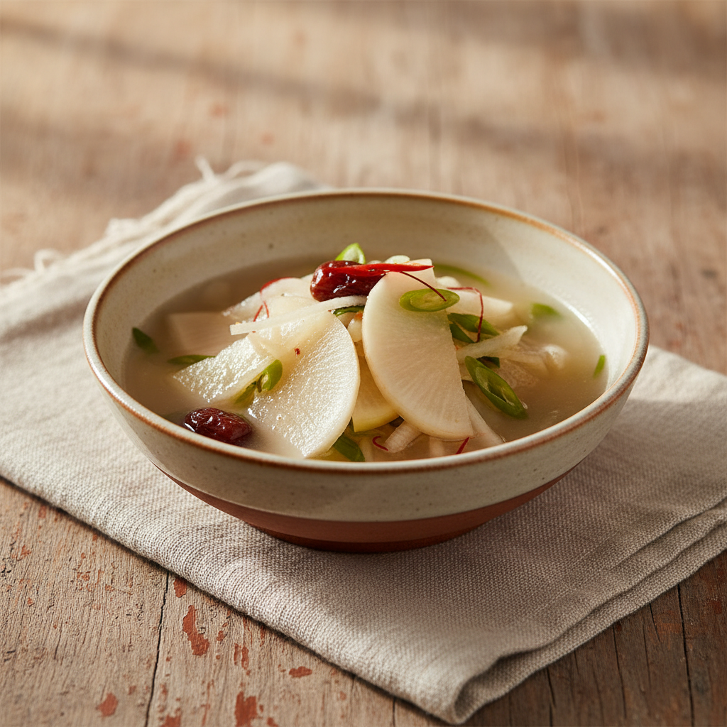 Ảnh món Kimchi nước củ cải Dongchimi