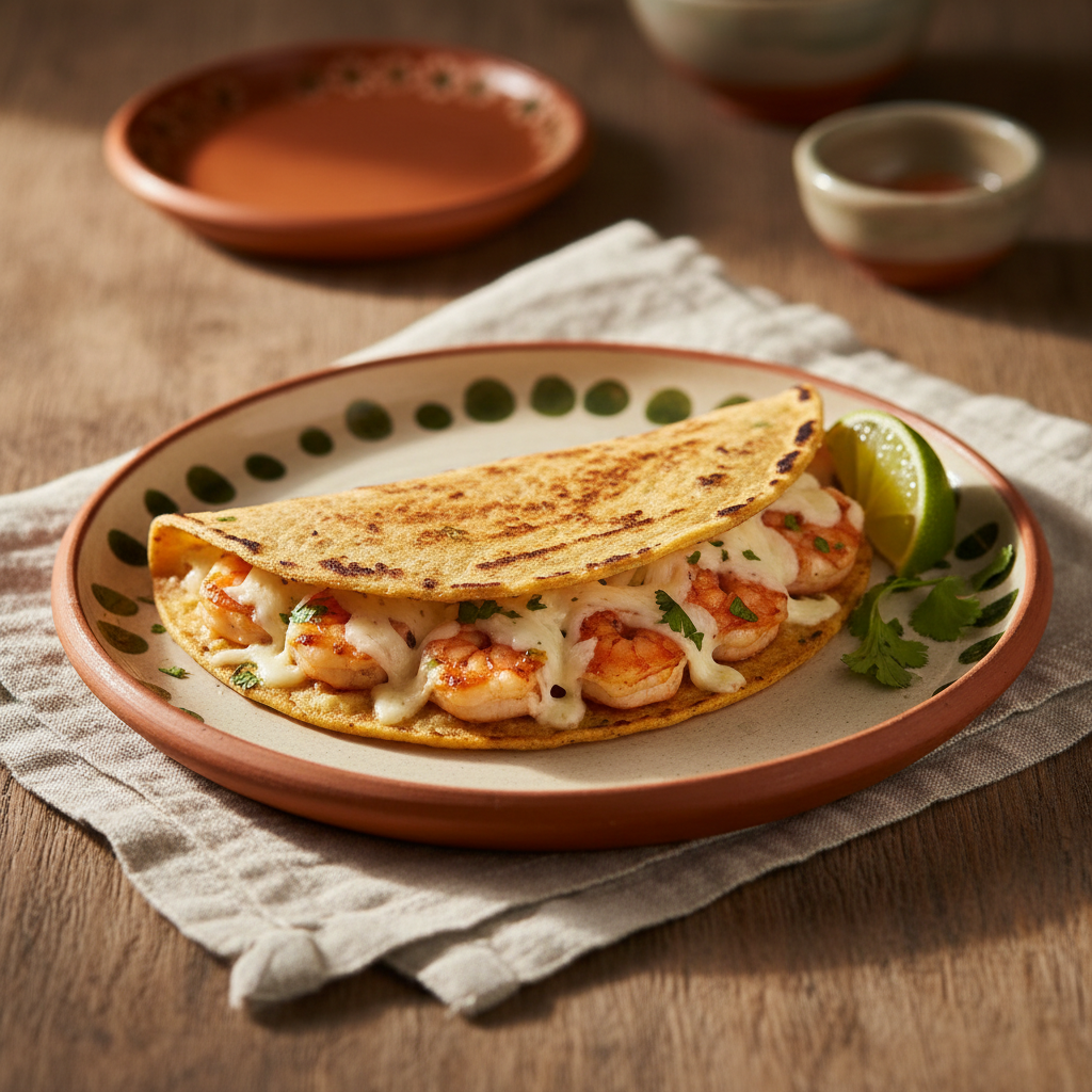 Ảnh món Taco tôm phô mai Gobernador