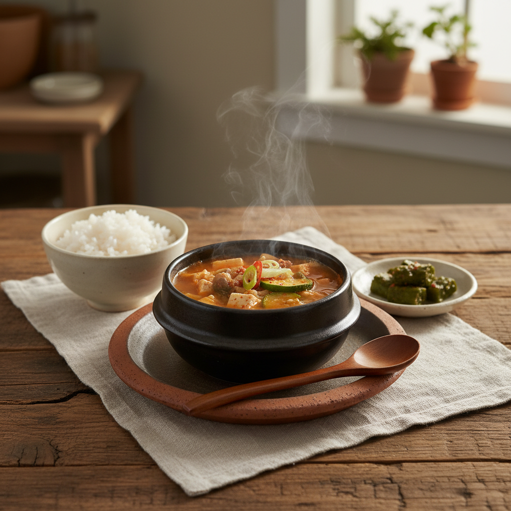 Ảnh món Canh tương đậu doenjang