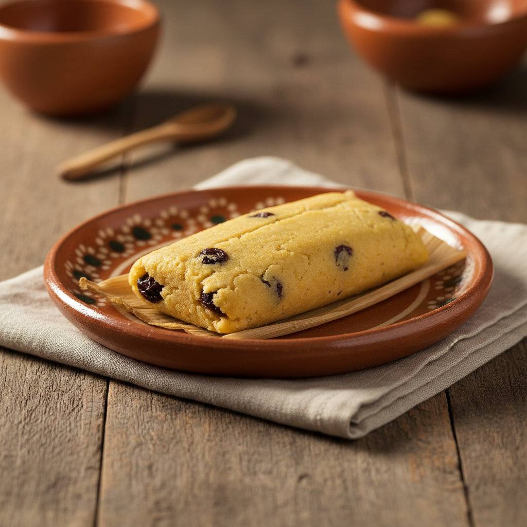 Ảnh món Bánh ngô ngọt nho khô Tamales de dulce