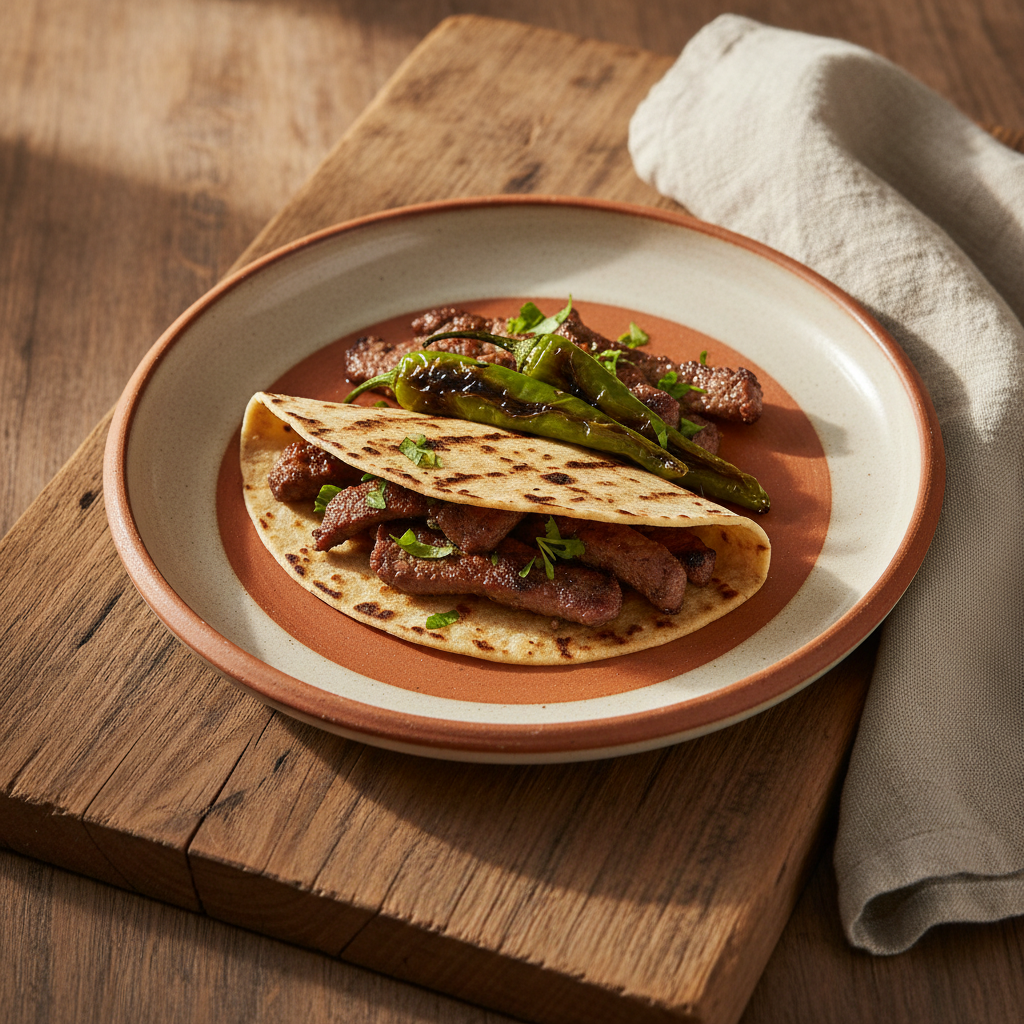 Ảnh món Bò nướng than miền Bắc Carne asada