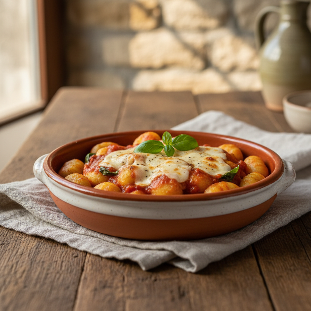 Ảnh món Bánh khoai tây gnocchi sốt cà chua phô mai