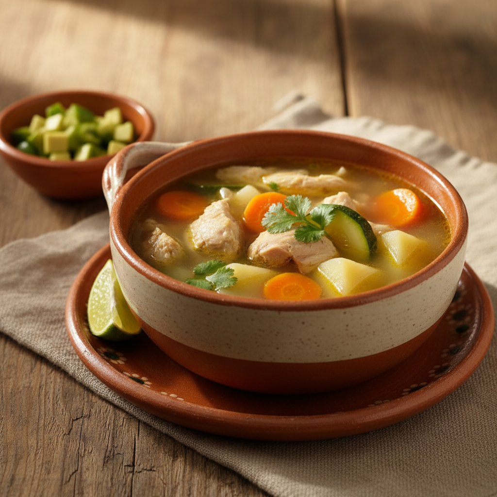 Ảnh món Canh gà rau củ kiểu Mexico