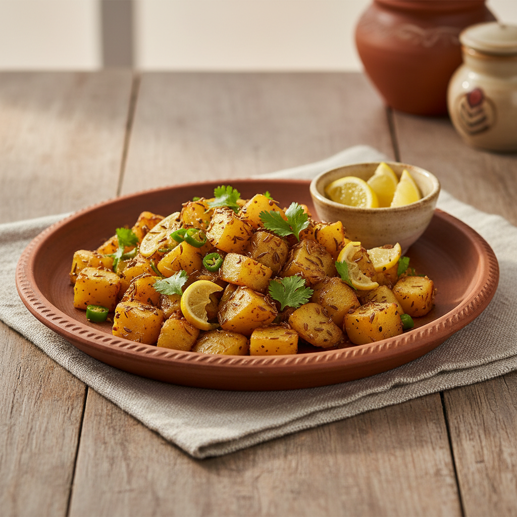 Ảnh món Khoai tây xào cumin kiểu quán ven đường Aloo jeera