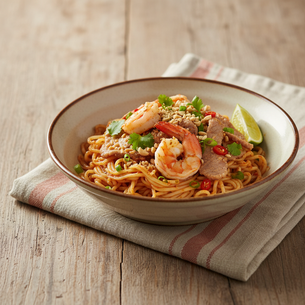 Ảnh món Hủ tiếu tom yum khô Kuai tiao tom yum