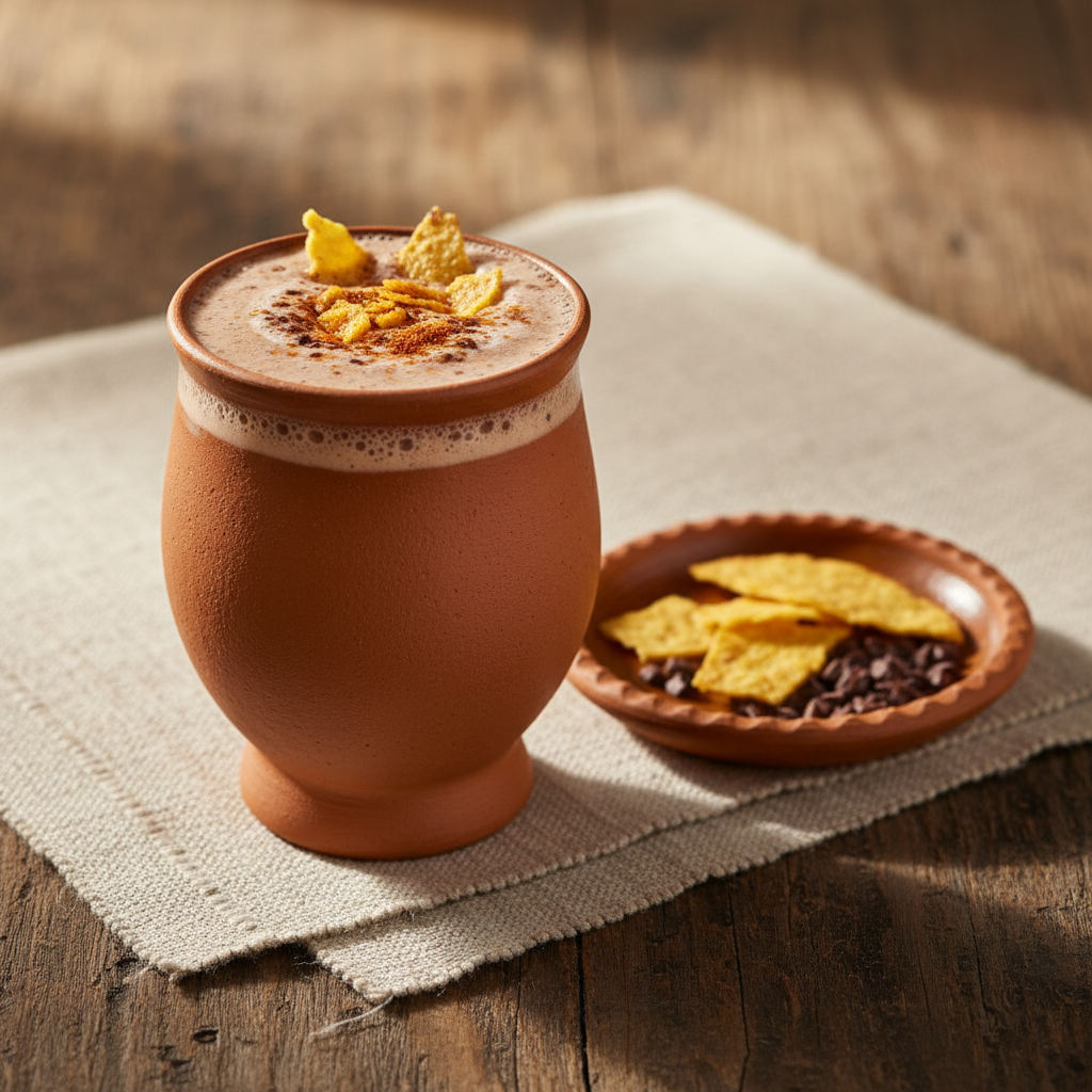Ảnh món Nước ngô ca cao achiote Tascalate