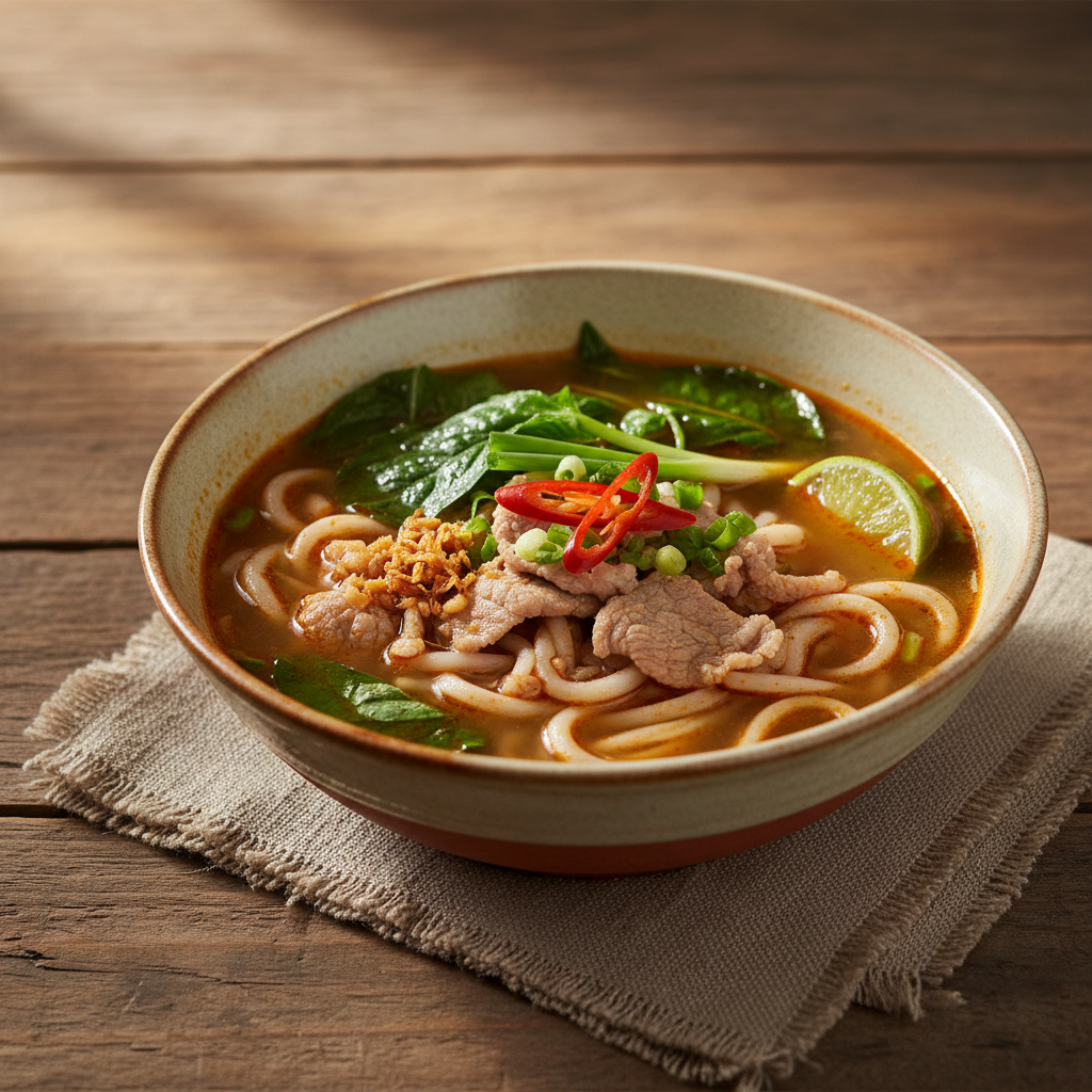 Ảnh món Hủ tiếu canh chua rau đắng Kuai tiao khae