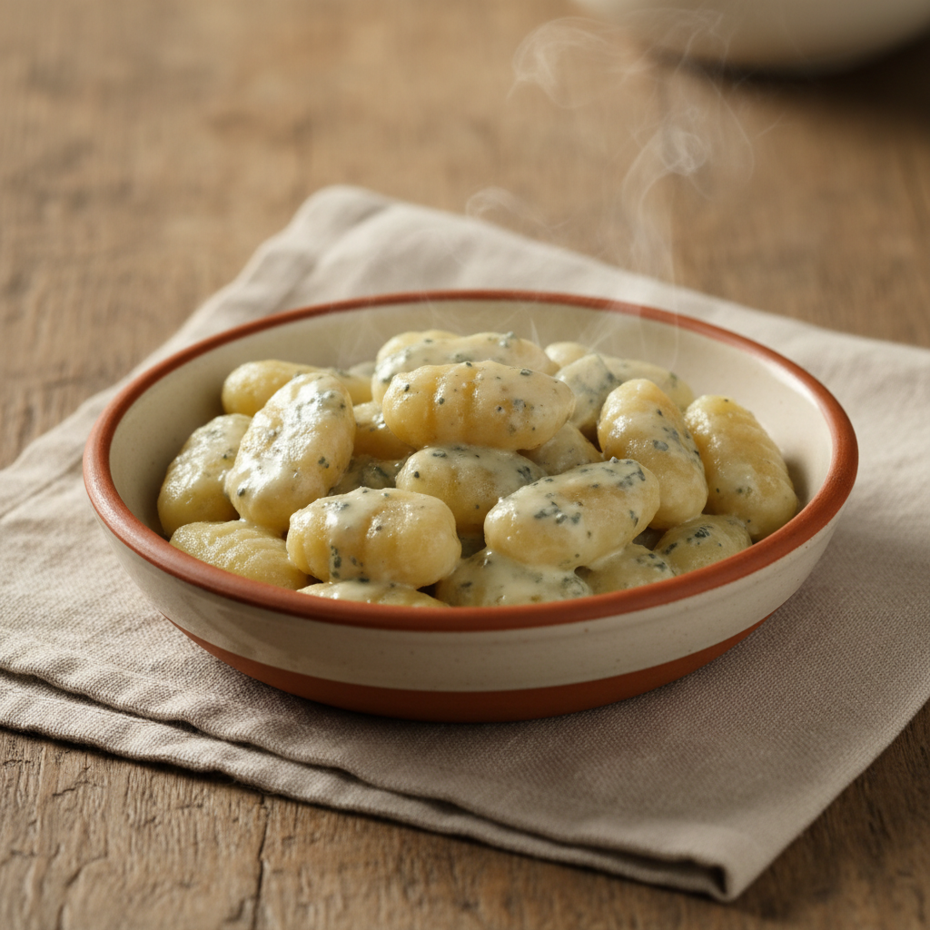 Ảnh món Bánh khoai gnocchi xốt phô mai xanh