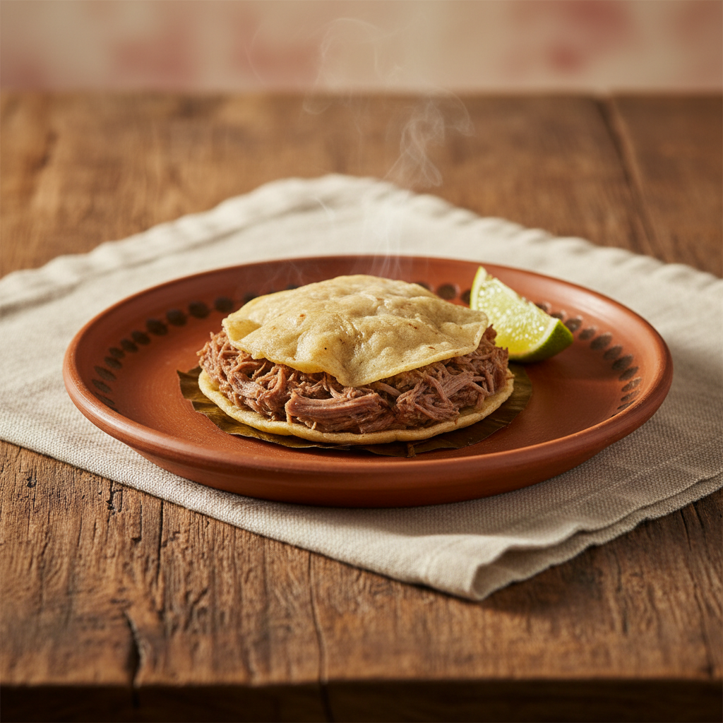 Ảnh món Taco má bò hấp lá Barbacoa de res