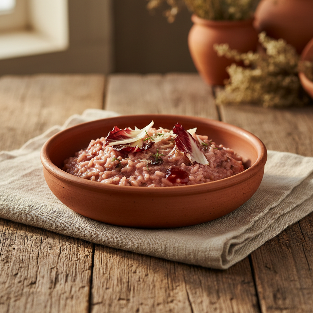 Ảnh món Cơm risotto radicchio vang đỏ