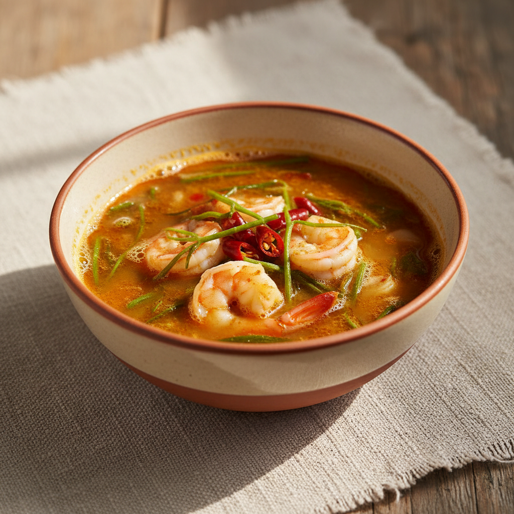 Ảnh món Canh chua tôm rau cha om Kaeng som