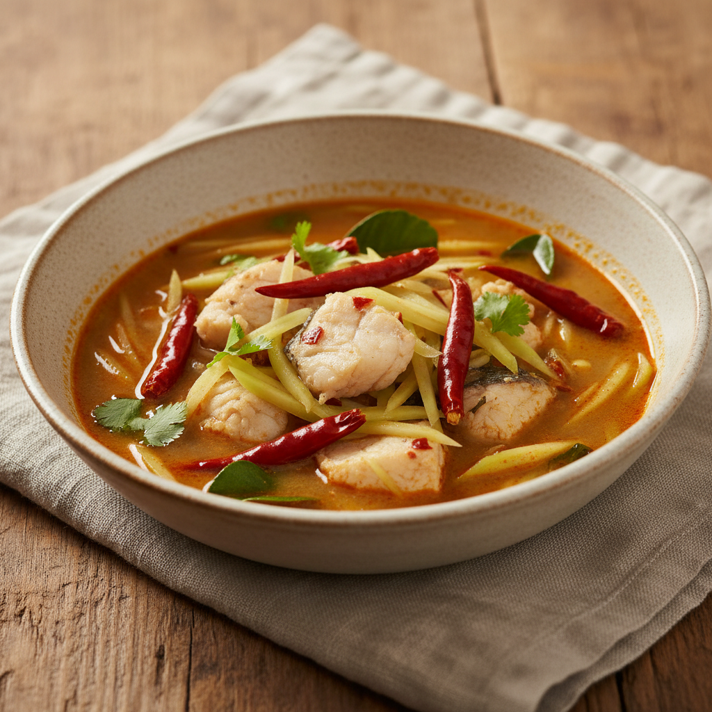 Ảnh món Canh chua cá kiểu Thái Kaeng som pla