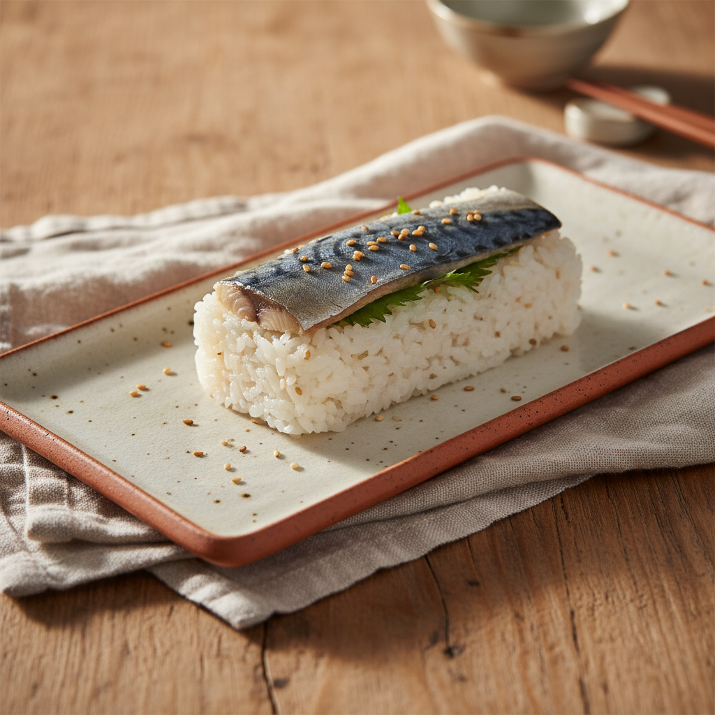 Ảnh món Sushi ép cá thu Saba-zushi