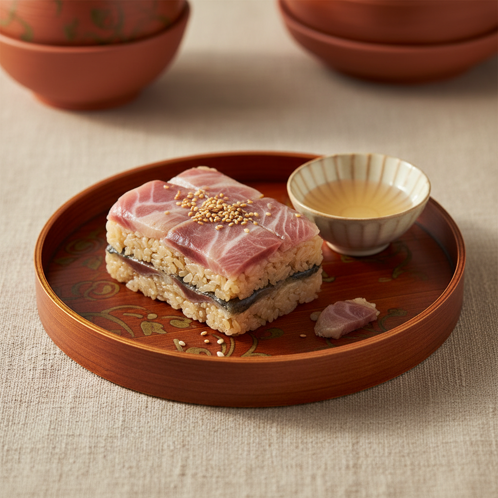 Ảnh món Sushi ép cá hồi vân Masuzushi