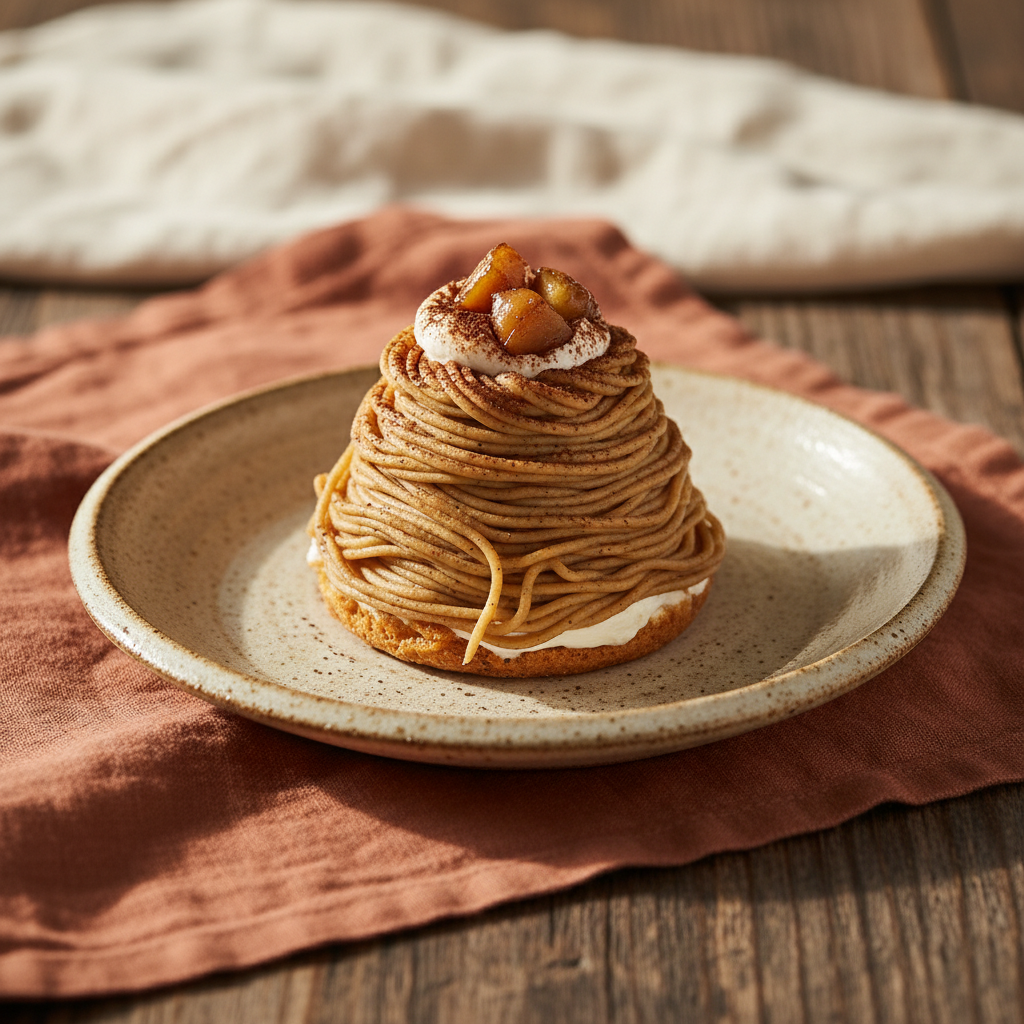 Ảnh món Bánh kem hạt dẻ Mont-blanc