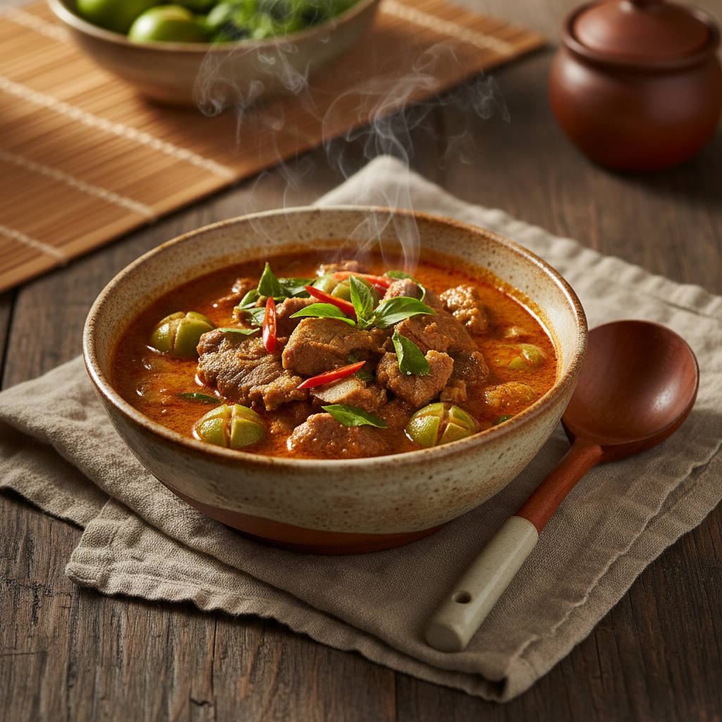 Ảnh món Cà ri rừng thịt lợn rừng Kaeng pa moo pa