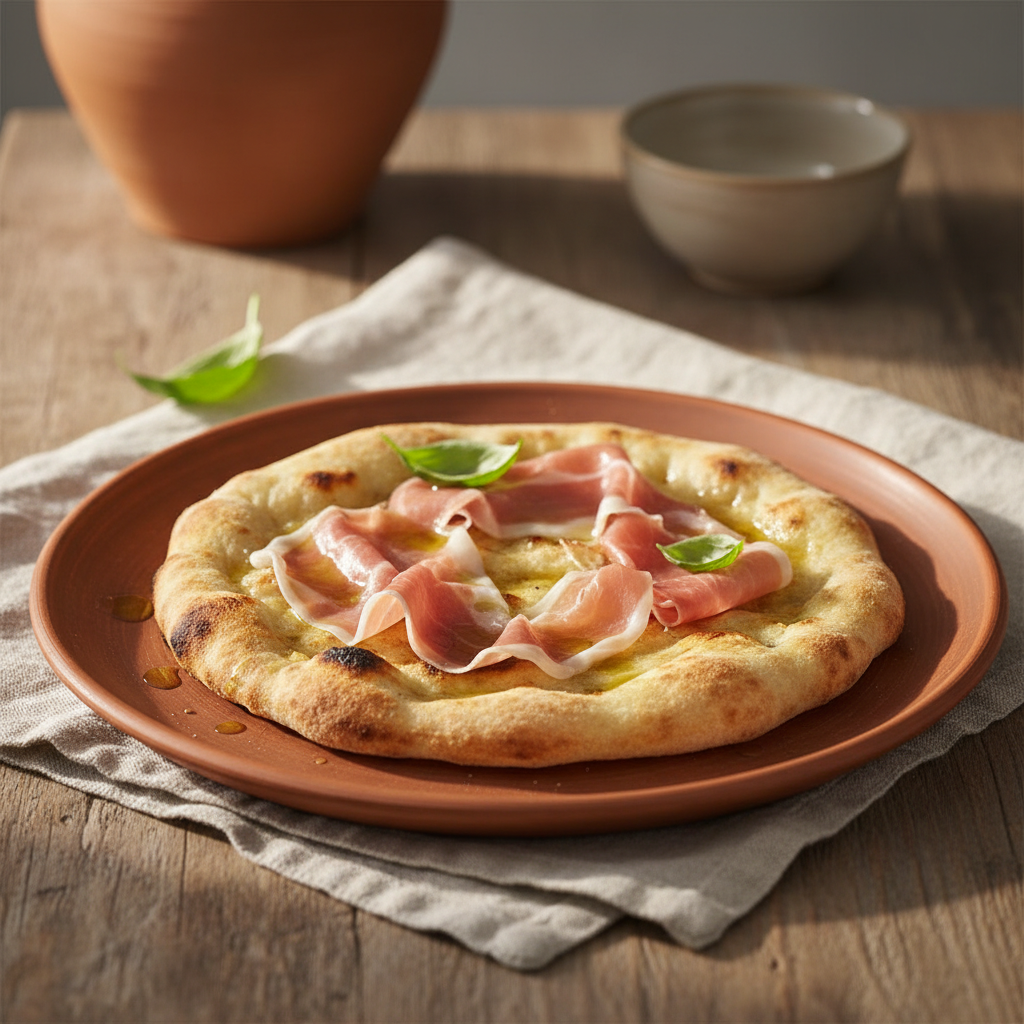 Ảnh món Pizza trắng dầu ô liu Bianca romana