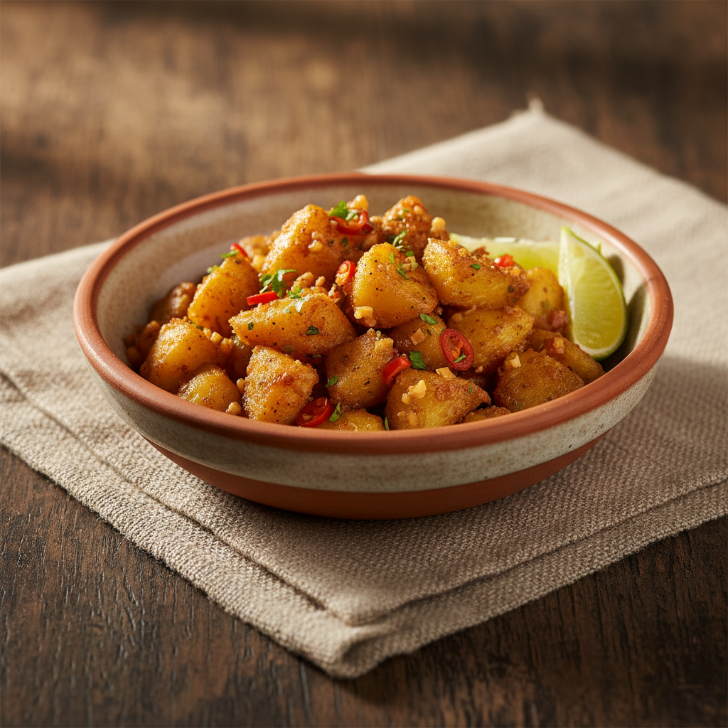 Ảnh món Khoai tây trộn chua ngọt Aloo chaat