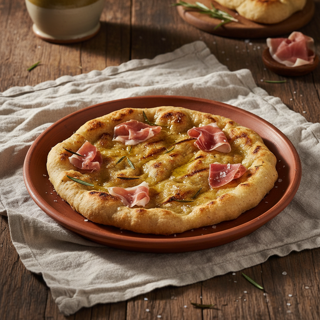 Ảnh món Bánh mì dẹt muối dầu Schiacciata toscana