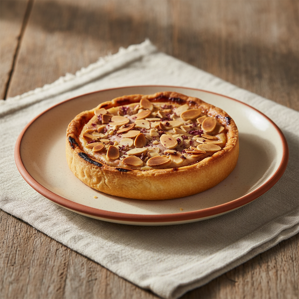 Ảnh món Bánh tart kem hạnh nhân hồng