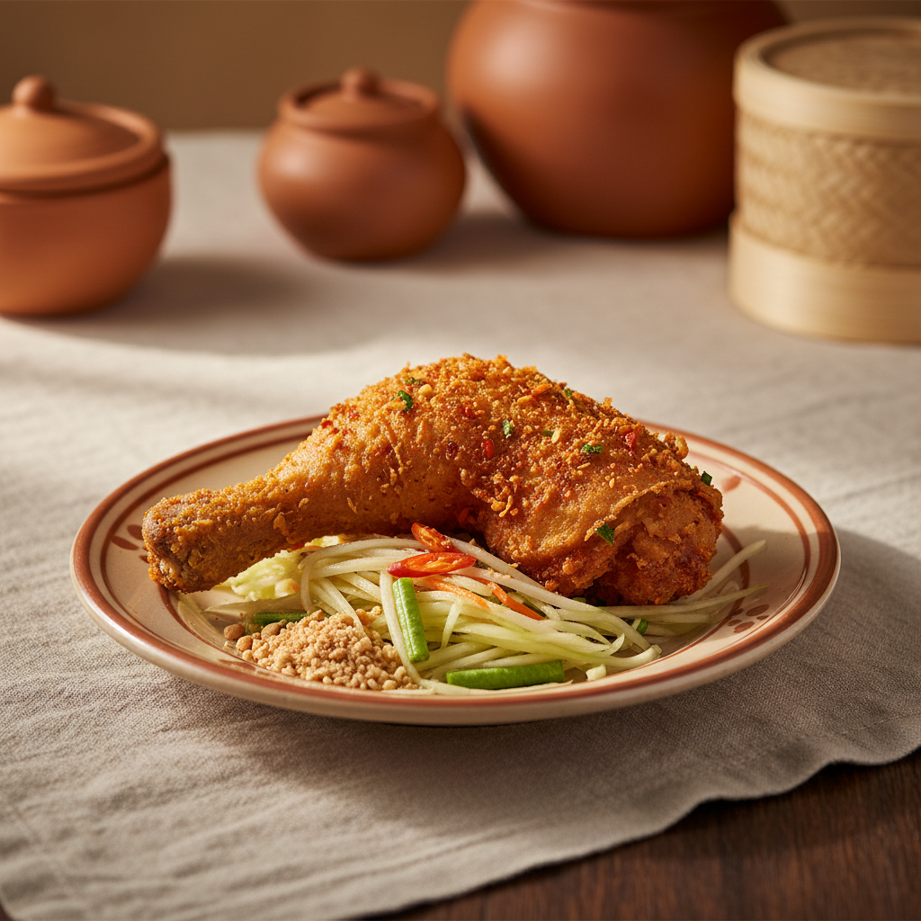 Ảnh món Đùi gà chiên cay