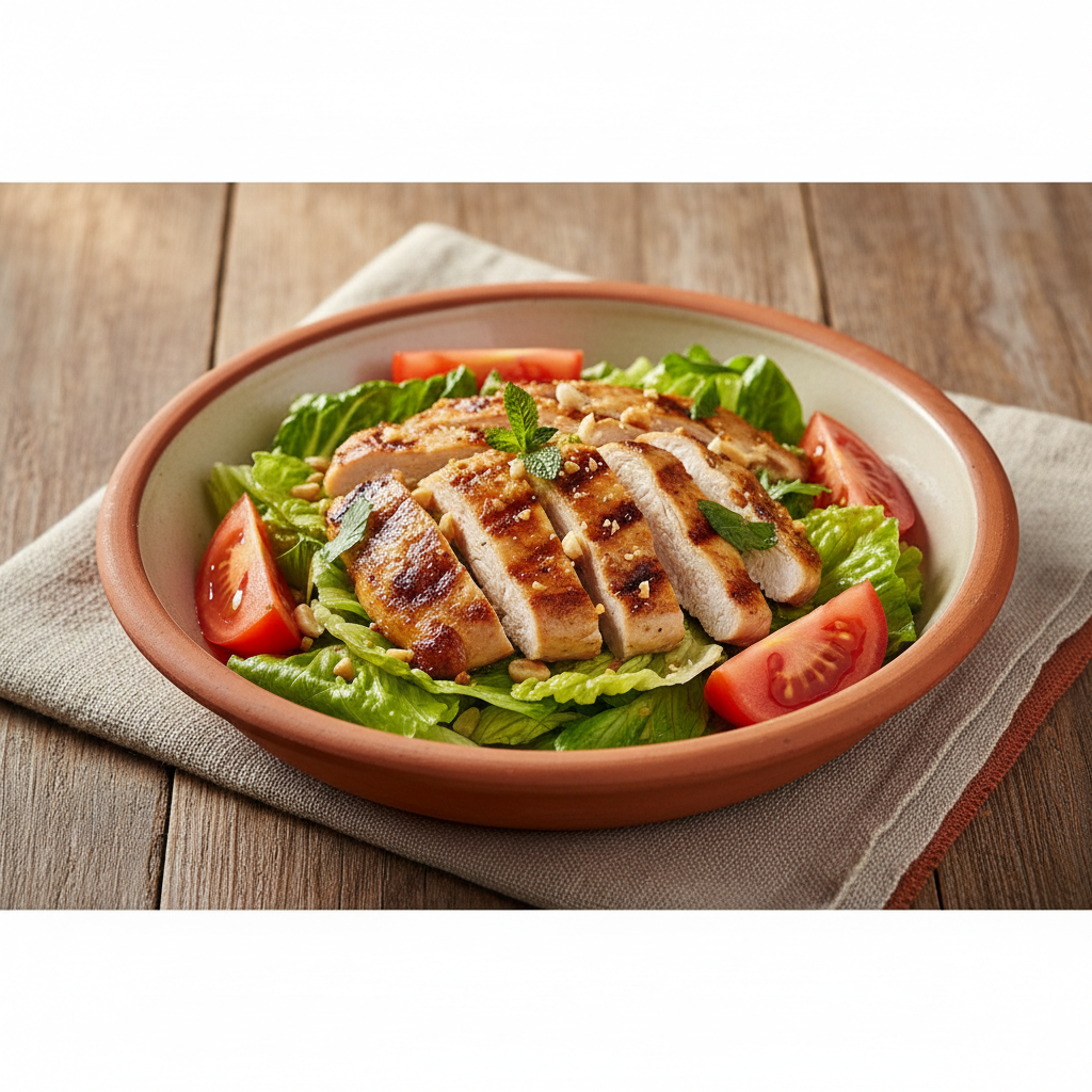 Ảnh món Salad gà nướng
