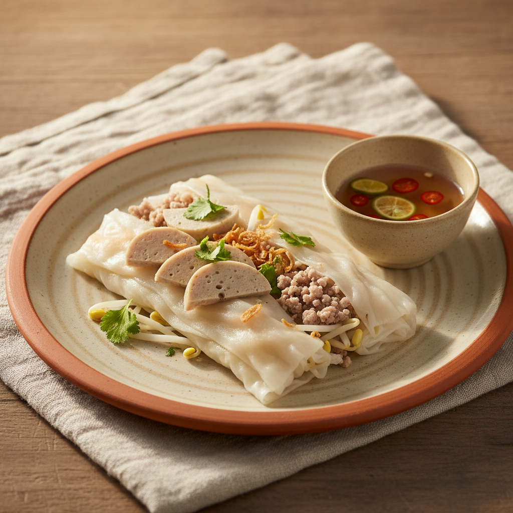 Ảnh món Bánh cuốn làm từ bánh tráng