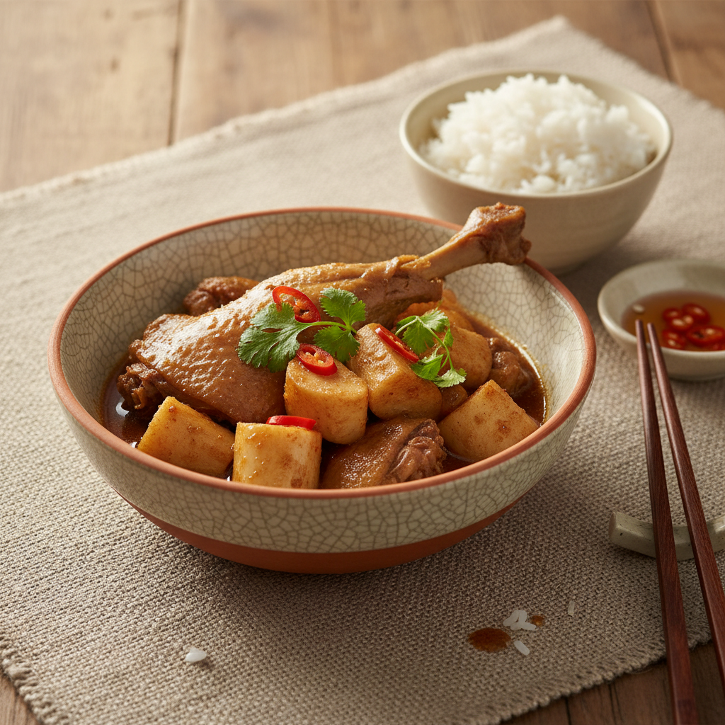 Ảnh món Vịt kho củ hũ dừa