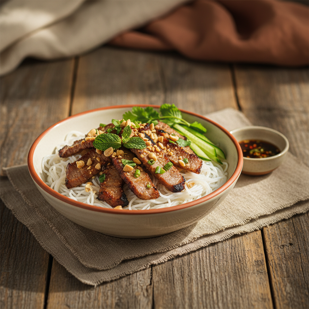 Ảnh món Thịt nướng ăn bún