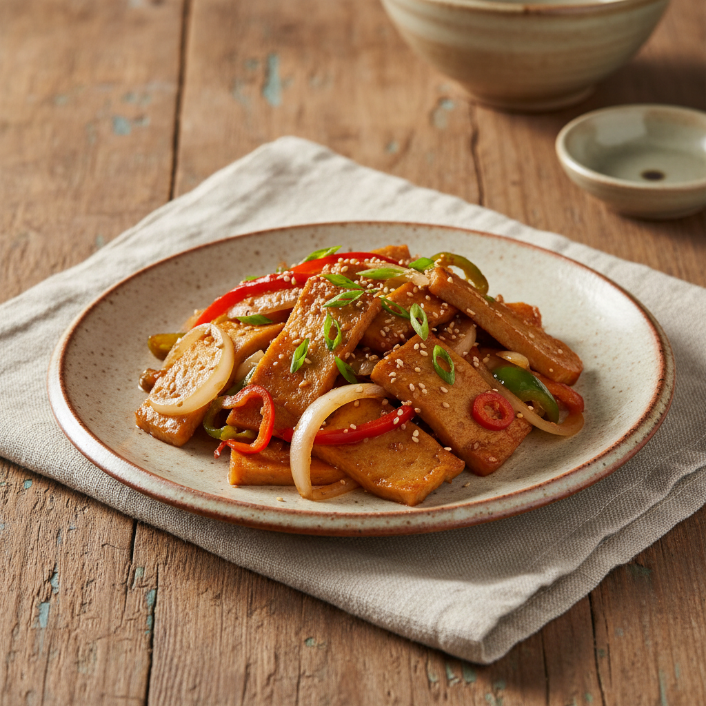 Ảnh món Chả cá xào tương Eomuk bokkeum