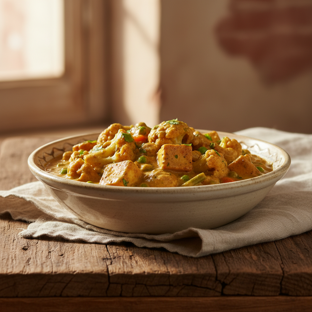 Ảnh món Chín loại rau củ xốt hạt Navratan korma