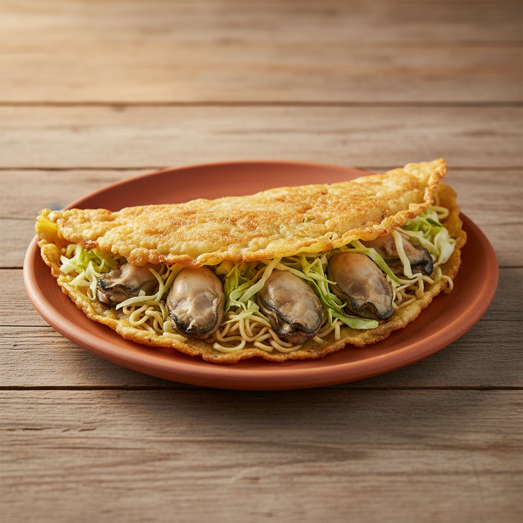 Ảnh món Bánh xèo Hiroshima nhân hàu