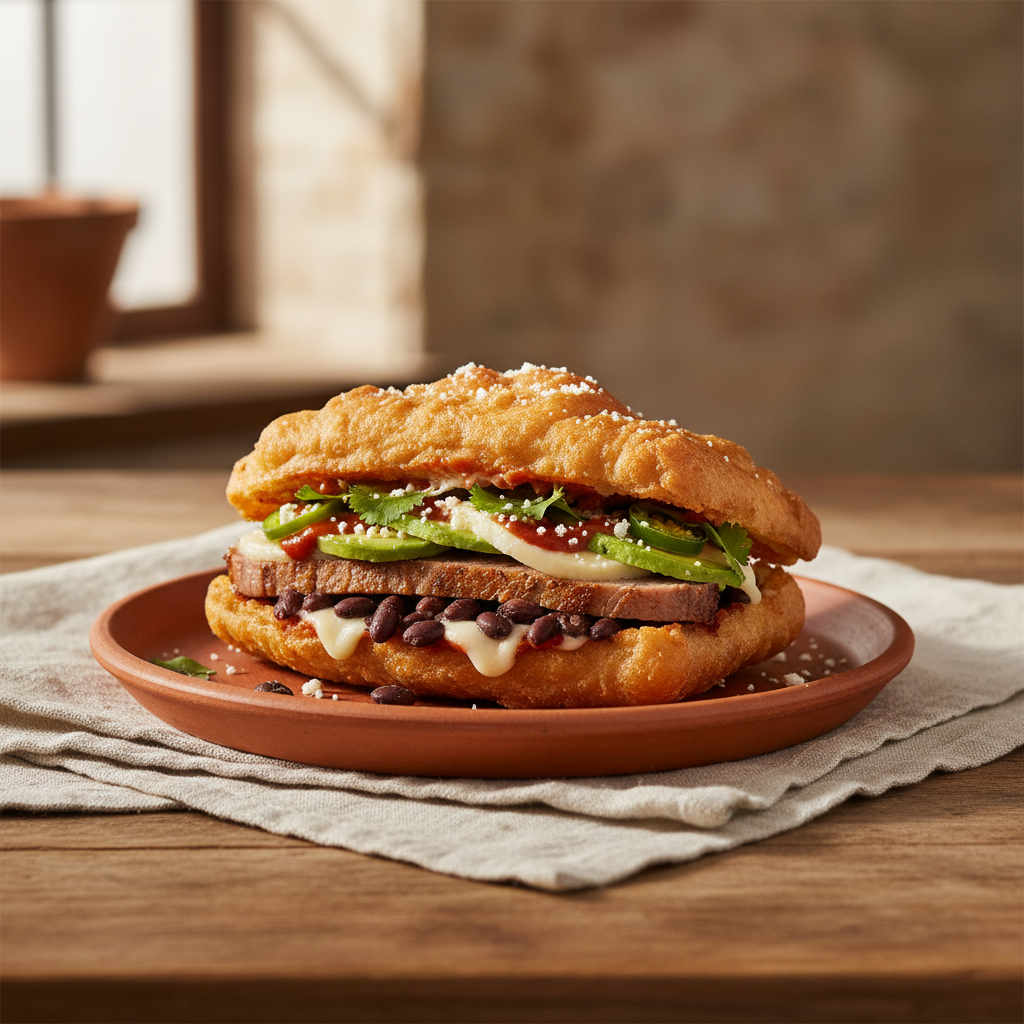 Ảnh món Bánh mì kẹp thập cẩm Torta cubana