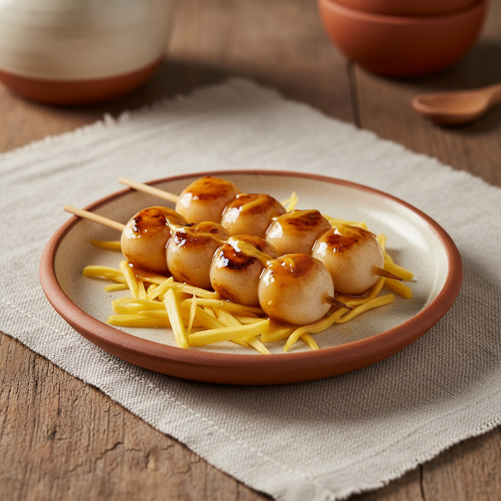 Ảnh món Bánh nếp xiên xốt mitarashi Dango