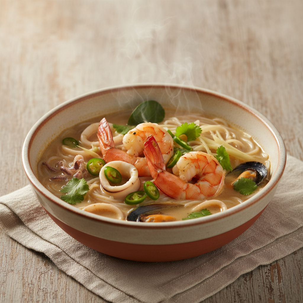 Ảnh món Canh sữa dừa riềng hải sản Tom kha