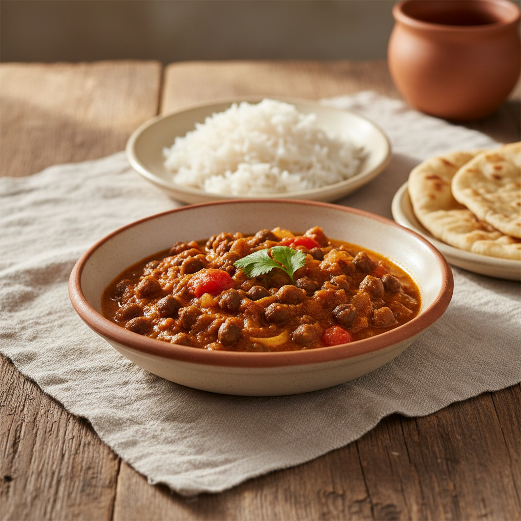 Ảnh món Cà ri đậu gà đen Kala chana