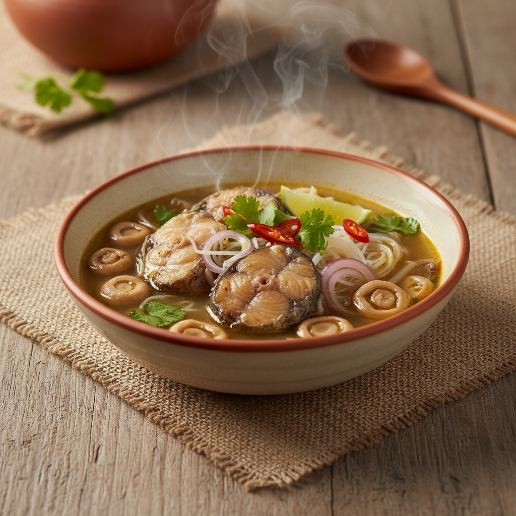 Ảnh món Canh chua cá khô nướng Tom klong
